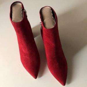Marc Fisher | Ankle Booties | Red Suede sz 6